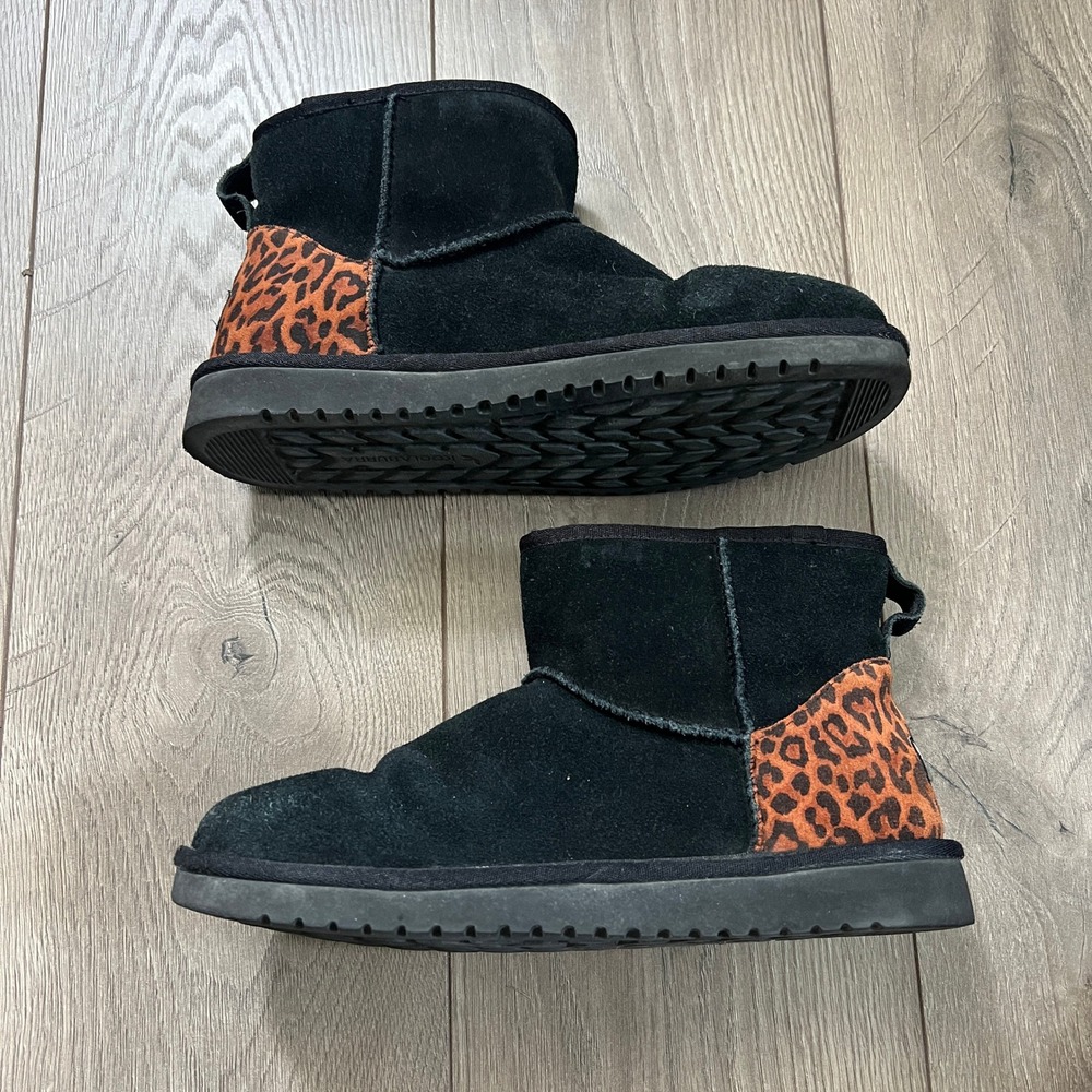Koolaburra by UGG ankle boots Leopard Print Black Womens US 10